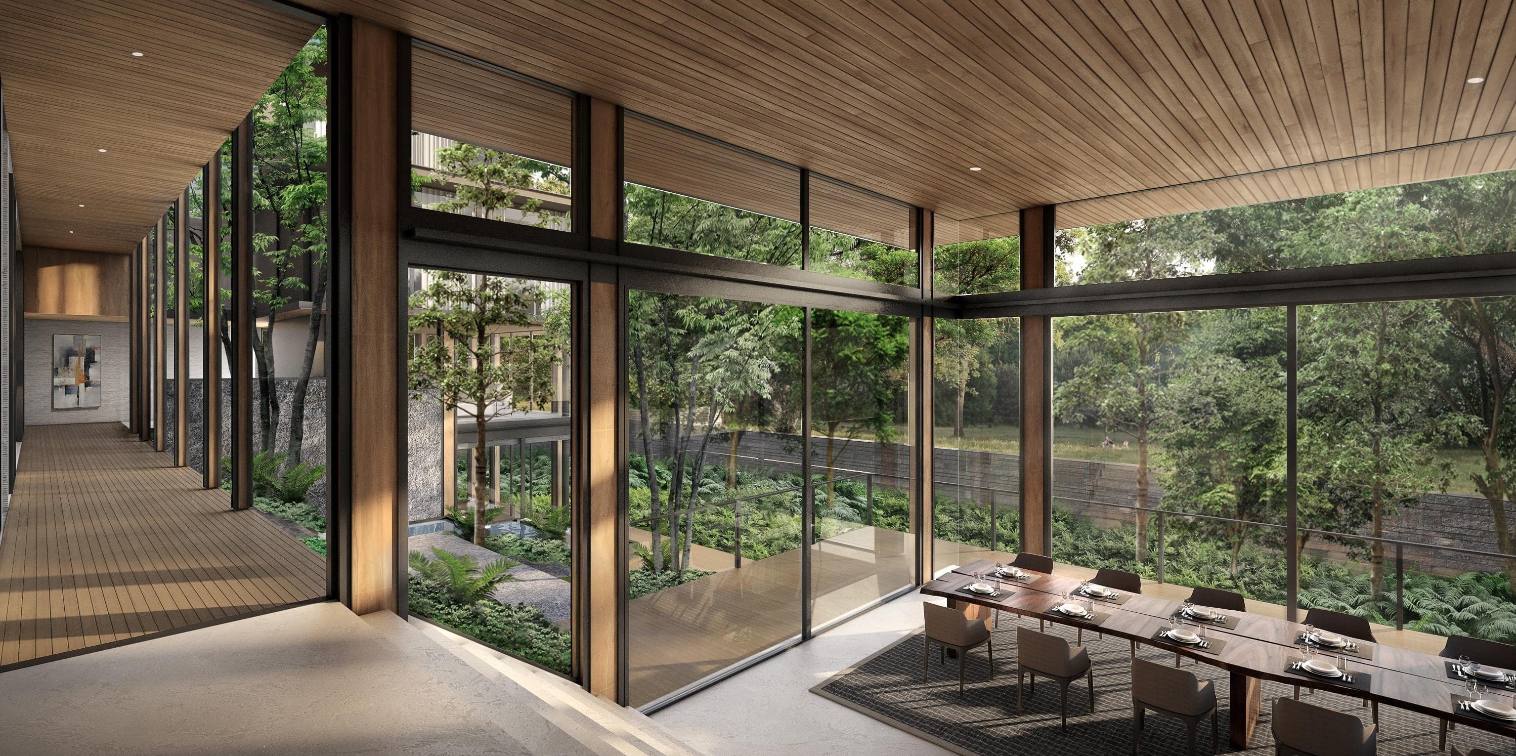 Luminous home radiates the day's warmth