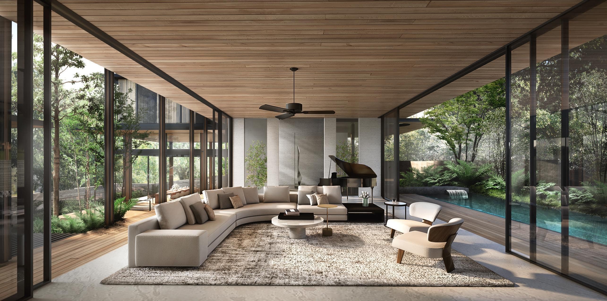 Radiant design meets the lush landscape